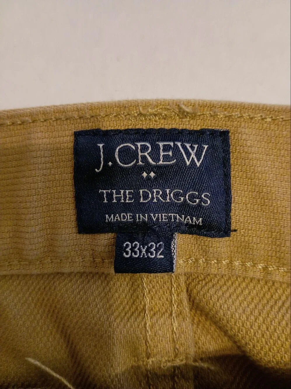 J. Crew Men’s The Driggs Corduroy Pants Sz 33/32